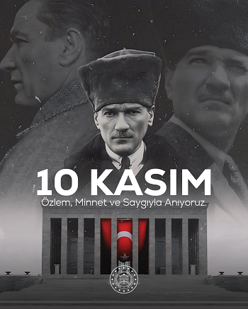 KAYMAKAM ŞABAN ARDA YAZICI'NIN GAZİ MUSTAFA KEMAL ATATÜRK'ÜN 86. ÖLÜM YIL DÖNÜMÜ MESAJI. 