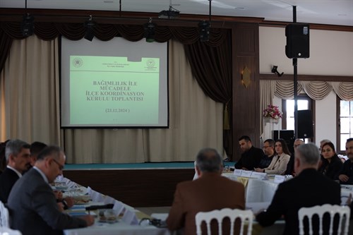 BAĞIMLILIKLA MÜCADELE İLÇE KOORDİNASYON KURULU TOPLANTISI, SAFRANBOLU KAYMAKAMI ŞABAN ARDA YAZICI BAŞKANLIĞINDA GERÇEKLEŞTİRİLDİ.